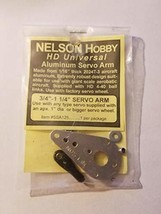 Nelson Hobby HD Universal Aluminum Servo Arm 3/4&quot; - 1 1/4&quot; #SSA125 - £11.71 GBP