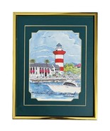 Harbortown Lighthouse Hilton Head Island Art Print Donna Elias Framed Vt... - €21,25 EUR