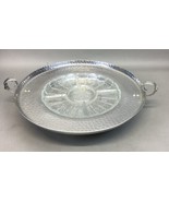 Large 16”D Floral Lazy Susan With Glass Tray For Chips N Dip And Appetizers - €21,34 EUR