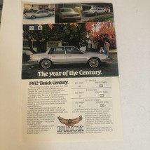 1982 Buick Century Vintage Print Ad Advertisement pa10 - £6.17 GBP