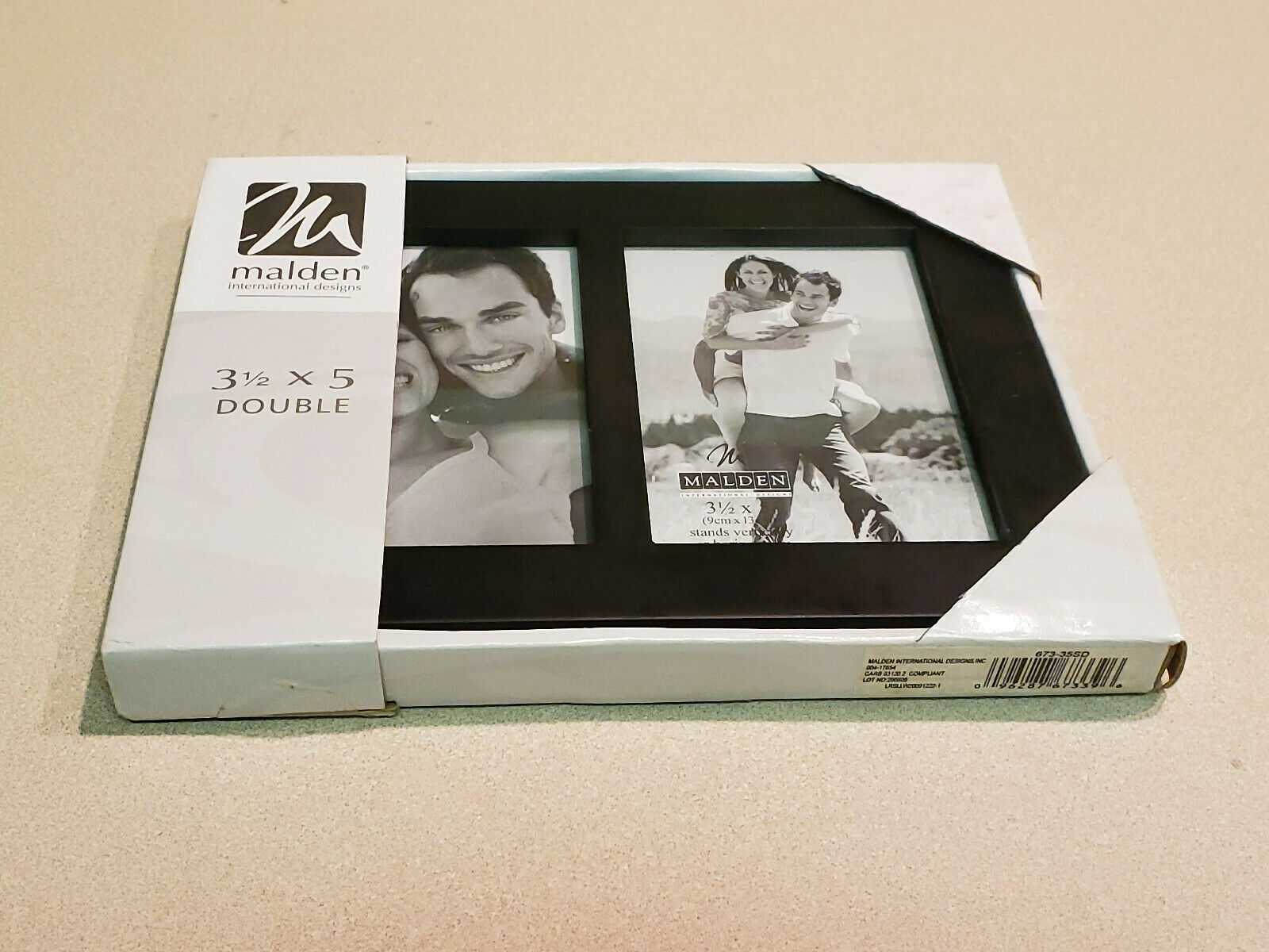 Malden International Designs 3 12" x 5" Double Black Picture Frame (NEW) - $9.85