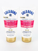 Gold Bond Diabetics Dry Skin Relief Body Lotion 4.5oz Lot of 2 Aloe - £21.94 GBP