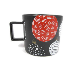 Starbucks 2016 Christmas White Red Black Ball Ornaments Coffee Mug Cup 12 Oz - £15.77 GBP