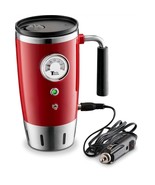 Heated Car Travel Mug - Keeps Your Bevrege Hot - Retro Style - Stainless... - $42.99