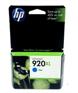 HP 920XL cyan office jet ink cartridge Expiration August 2011 - $9.85