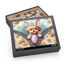 Personalised/Non-Personalised Puzzle, Easter, Dog with Bunny ears, awd-1309, (12 - £19.83 GBP+