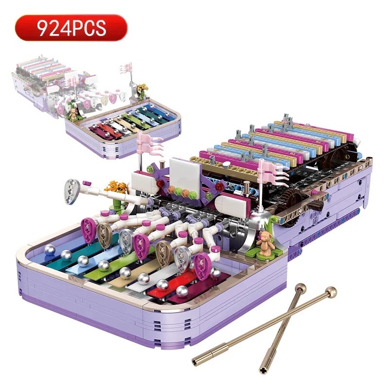 Dreamy Music Box Building Blocks Percussion Instruments Puzzle Model Toy... - $121.99