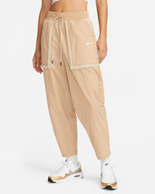 NEW Nike Essential Woven Loose High Rise Curve Pants Shearling Pockets - Medium - £44.52 GBP