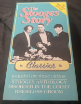 3 Three Stooges Story Anthology Disorder In The Court Brideless Groom VHS Tested - £3.71 GBP