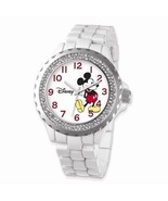 Disney Adult Size White Band With Crystal Bezel Mickey Mouse Watch - €59,70 EUR