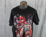 Retro Graphic T-shirt - Tengu Mask Warrior with Fan Big Graphic - Men&#39;s XL - £38.75 GBP