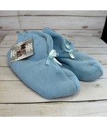 Muk Luk Women&#39;s Blue Mist Bootie Slippers XL 9 1/2-10 1/2 Gift - $13.16