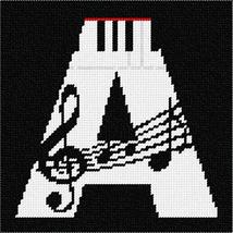 Pepita Needlepoint Canvas: Letter A Music, 7&quot; x 7&quot; - £39.96 GBP+