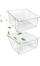 2pcs Upgraded 2188656 (Upper)&amp;2188664 (Lower) Fridge Crisper Bin Compatible with - £81.73 GBP