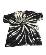 Merch Traffic AC/DC Back in Black Tie Dye Graphic Tee Shirt Size Large New - $26.89 CAD