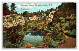 Butchart Sunken Gardens Victoria BC British Columbia Canada DB Postcard Y12 - £2.29 GBP