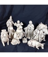 Vintage 10 Pieces Nativity Set Christmas Creche Manger Figurines 1979 Cr... - £47.87 GBP