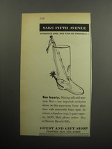 1957 Saks Fifth Avenue Glasses Advertisement - Bar Booty - £14.76 GBP