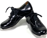 Vtg Leather Tap Dancing Shoes-FINA by Robert Fink-Dancette-Lace Up-Kids, Youth