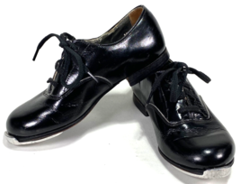 Vtg Leather Tap Dancing Shoes-FINA by Robert Fink-Dancette-Lace Up-Kids,... - $37.50