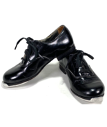 Vtg Leather Tap Dancing Shoes-FINA by Robert Fink-Dancette-Lace Up-Kids, Youth - $37.50