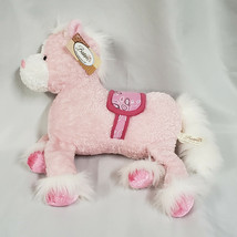 Bestever Giddy Up Pink Horse Pony Stuffed Plush 11&quot; Bandana Saddle NEW - £46.70 GBP