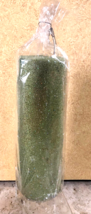 Pottery Barn Holiday Christmas Green Glitter Candle 4&quot; x 12&quot; 290 hours N... - $40.00