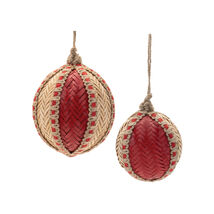 Woven Bamboo Ornament (Set of 4) - $1,101.62 MXN