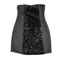 Kimcine Dress Womens M Black Strapless Sequin Design Above the Knee Length - £19.89 GBP