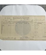 Vintage Document Tax Receipt Newton County Texas 1914 Signed - $274.15 MXN