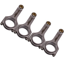 4x EN24 Forged Connecting Rods &amp; ARP 2000 Bolts for Honda K20 K20A2 K20Z1 K20Z3 - $336.34