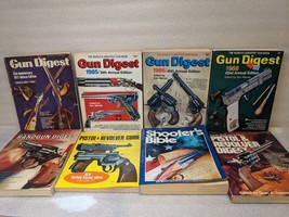  Lot of 8  Vintage Gnu Digest, Handgun Digest, Shooter&#39;s Bible, Pistol/Revol - £27.40 GBP