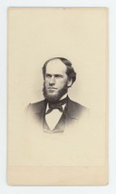 Antique CDV Circa 1870s Distinguished Man With Chin Beard Moutlon Fitchburg, MA - £9.58 GBP