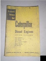 Caterpillar Cat 4 1/2&quot; Bore 6 Cylinder Servicemen Manual Book - $44.88