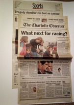 Feb. 20, 2001 Charlotte Observer Newspaper w/ 10 Page Dale Earnhardt Sec... - $208.31 MXN