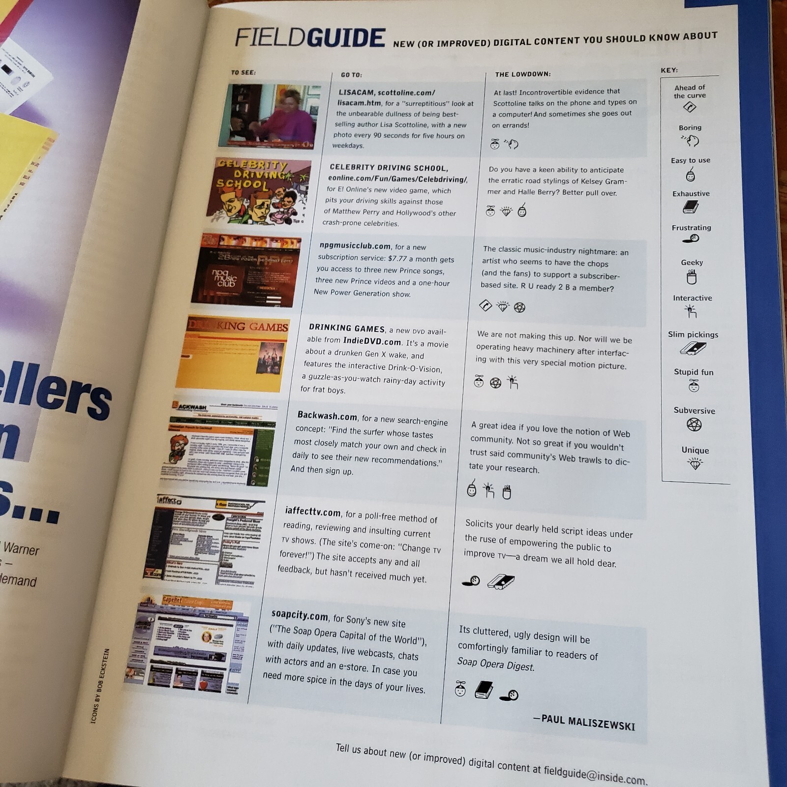 RARE INSIDE Media Entertainment Technology Magazine Ginger E-books March 2001 Item image 3