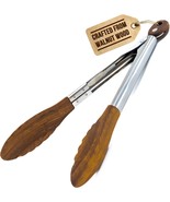 Boxiki Kitchen Tongs For Cooking With Wooden Tips - Nonstick Cooking Ton... - $42.99
