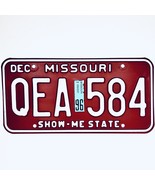 1996 United States Missouri Show-Me State Passenger License Plate QEA 584 - $25.73