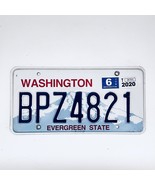 2020 United States Washington Evergreen Passenger License Plate BPZ4821 - $20.35 CAD