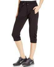 Calvin Klein Womens Cropped Active Pants Size Small Color Black - £47.16 GBP