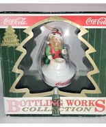 Coca Cola Bottling Works Collection Christmas Ornament 1997 Elf Cleaning... - $16.15