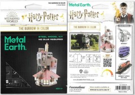 Harry Potter Weasley&#39;s Home The Burrow In Color Metal Earth Steel Model Kit NEW - £12.21 GBP