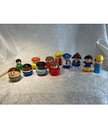 Vintage Shelcore Chunky Little People Figures Lot 12 - Used - Free Shipping - $16.78