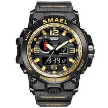 SMAEL1545D Sport Watch For Men Army LED Waterproof Watches Men&#39;s Digital WristWa - £31.15 GBP