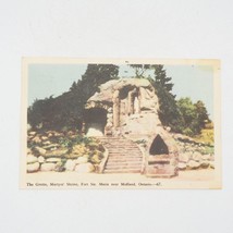 Vintage Postcard Grotto Martyr&#39;s Shrine Fort Ste. Marie Midland Ontario - £11.65 GBP