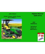 John Deere 1026R Compact Utility Tractor Technical Repair &amp; Operators Ma... - $442.01 MXN