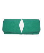 Genuine Stingray Skin Cylinder Handbag / Shoulder Bag Long Adjusted Chai... - £162.82 GBP