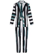 Bleoavre Men&#39;s Black and White Striped Suit Cosplay Halloween Costume (G... - $36.62