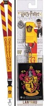 Harry Potter House Of Gryffindor Colors and Name Lanyard with Logo Badge... - $5.94