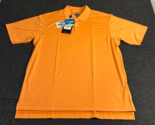 Adidas Climalite Polo Golf Shirt Orange Men&#39;s Size XL Performance Stretc... - $24.69